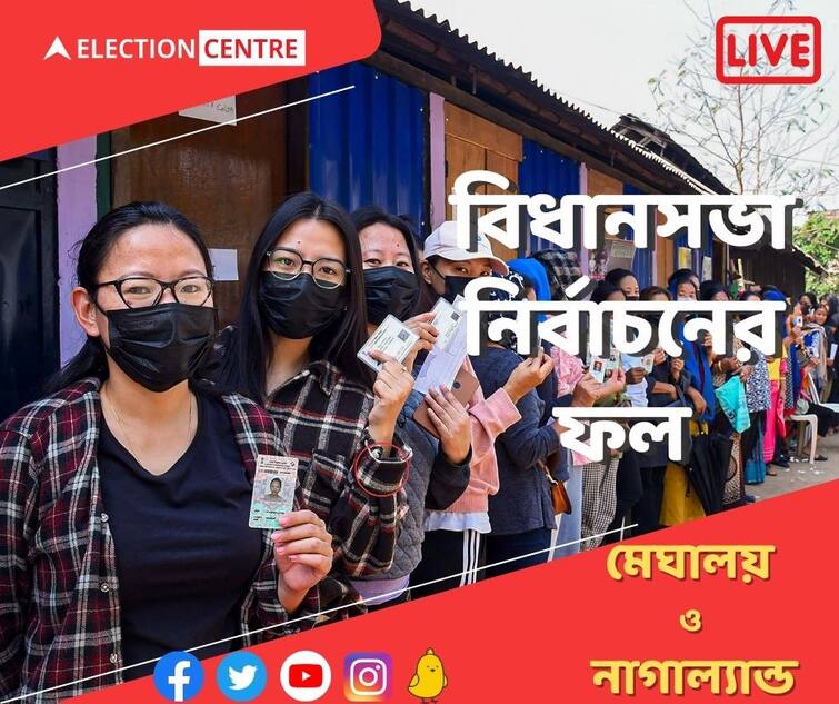 Assembly Elections Result 2023 Live Updates Meghalaya and Nagaland Poll results vote counting percentage overall highlights Assembly Election Result 2023 Live: নাগাল্যান্ডে দুই-তৃতীয়াংশ গরিষ্ঠতার পথে বিজেপি জোট
