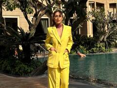Malaika Arora Shines In A Yellow Powersuit