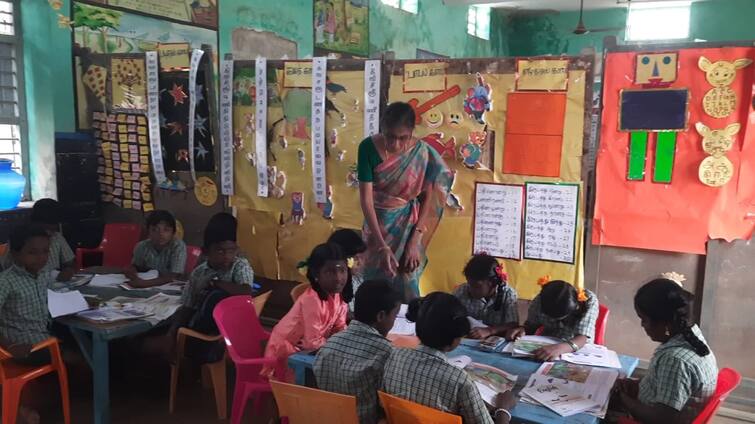 Vadaseri Panchayat Union Primary School of Tanjore District surpasses private schools TNN தனியார் பள்ளிகளை மிஞ்சும் தஞ்சை மாவட்டம் வடசேரி ஊராட்சி ஒன்றிய தொடக்கப்பள்ளி