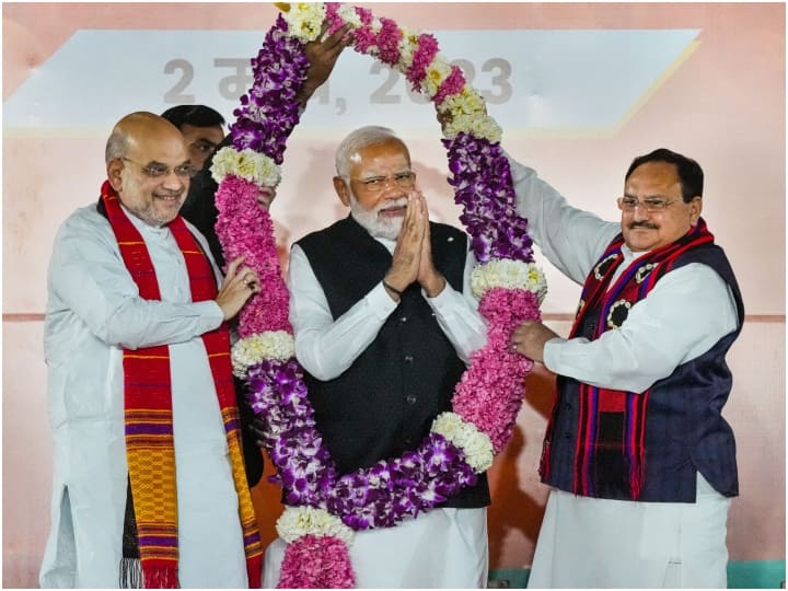 Assembly Election Results 2023 Tripura Meghalaya Nagaland polls 2023 results pm modi speech BJP congress NPP TMC, 10 Highlights Assembly Election Results: त्रिपुरा-नगालैंड में BJP+ की सरकार, मेघालय में NPP को सौंपा समर्थन पत्र, पीएम मोदी का विपक्षियों पर वार | 10 बड़ी बातें