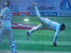 WATCH: Usman Khawaja Takes A Sensational Diving Catch To Dismiss Shreyas Iyer In Indore Test