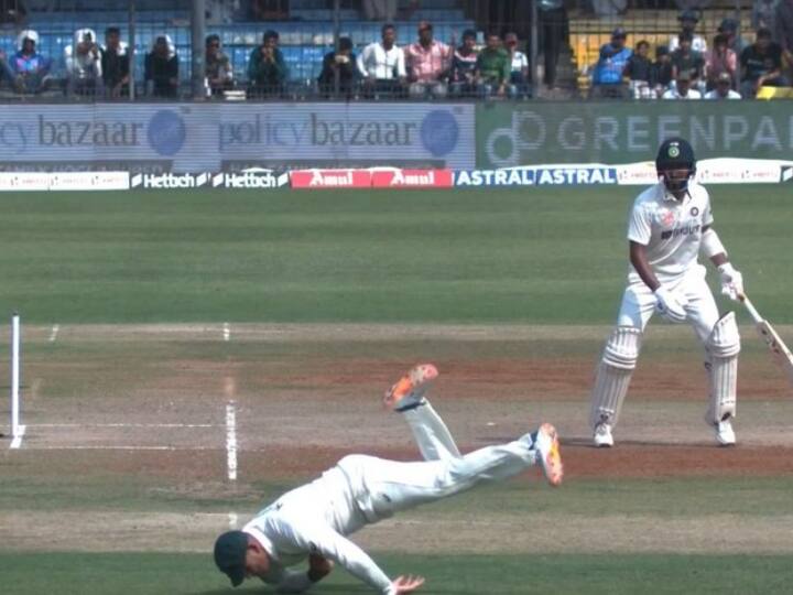 Usman Khawaja breathtaking catch Shreyas Iyer counter attacking knock IND vs AUS Indore Test Video: उस्मान ख्वाजा ने पकड़ा श्रेयस अय्यर का हैरतअंगेज कैच, देख कर हैरान रह जाएंगे आप