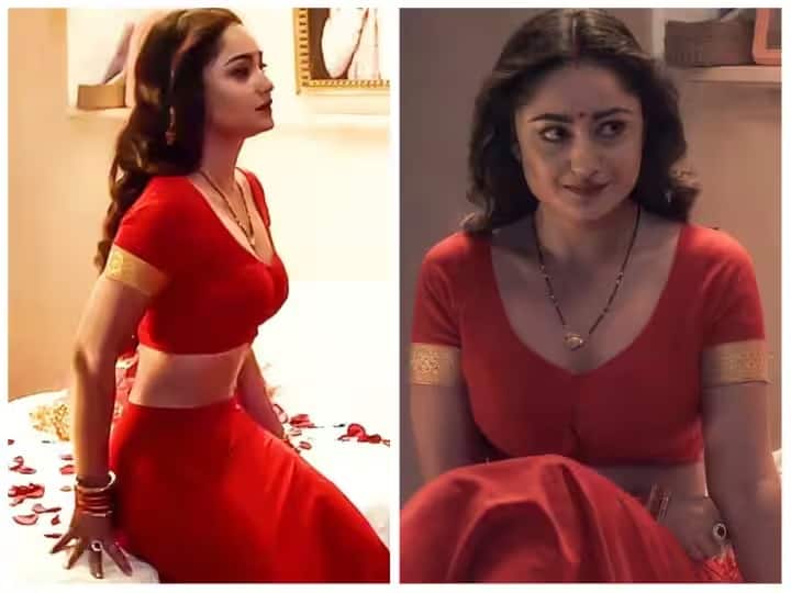 Tridha Choudhury Video hot poses given by Babita of Ashram wearing a short dress Tridha Choudhury Video: शॉर्ट ड्रेस घालून 'आश्रम'च्या बबिताने दिल्या अशा काही पोझ, चाहते म्हणाले... 