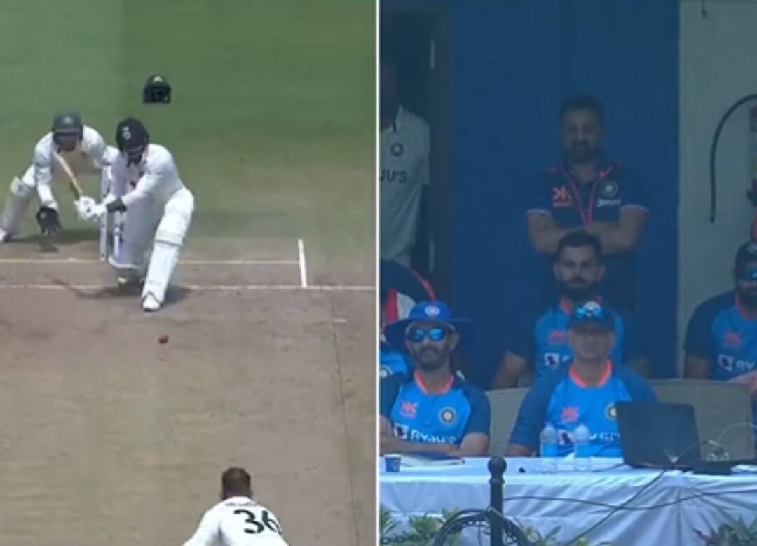 India vs Australia Indore Test Watch Virat Kohli's Excited Reaction As Umesh Yadav Hits Aussie Spinner For Huge Six In Indore Watch: Virat Kohli's Excited Reaction As Umesh Yadav Hits Aussie Spinner For Huge Six In Indore