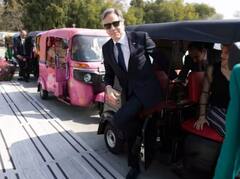 Antony Blinken India Visit: ਅਮਰੀਕਾ ਦੇ ਵਿਦੇਸ਼ ਮੰਤਰੀ ਐਂਟਨੀ ਬਲਿੰਕਨ ਨੇ ਆਟੋ ਦੀ ਕੀਤੀ ਸਵਾਰੀ, ਤਸਵੀਰਾਂ ਸੋਸ਼ਲ ਮੀਡੀਆ 'ਤੇ ਵਾਇਰਲ