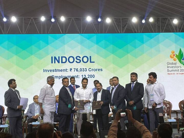 The Global Investors Summit 2023 has attracted 348 investment proposals worth Rs 13 lakh crore, said Andhra Pradesh CM YS Jagan Mohan Reddy. A look at images from the two-day summit.