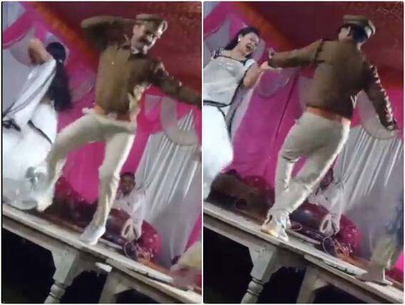 Video: दरोगा की वर्दी पहने एक शख्स ने किया धमाकेदार डांस...देखते रह जाएंगे आप