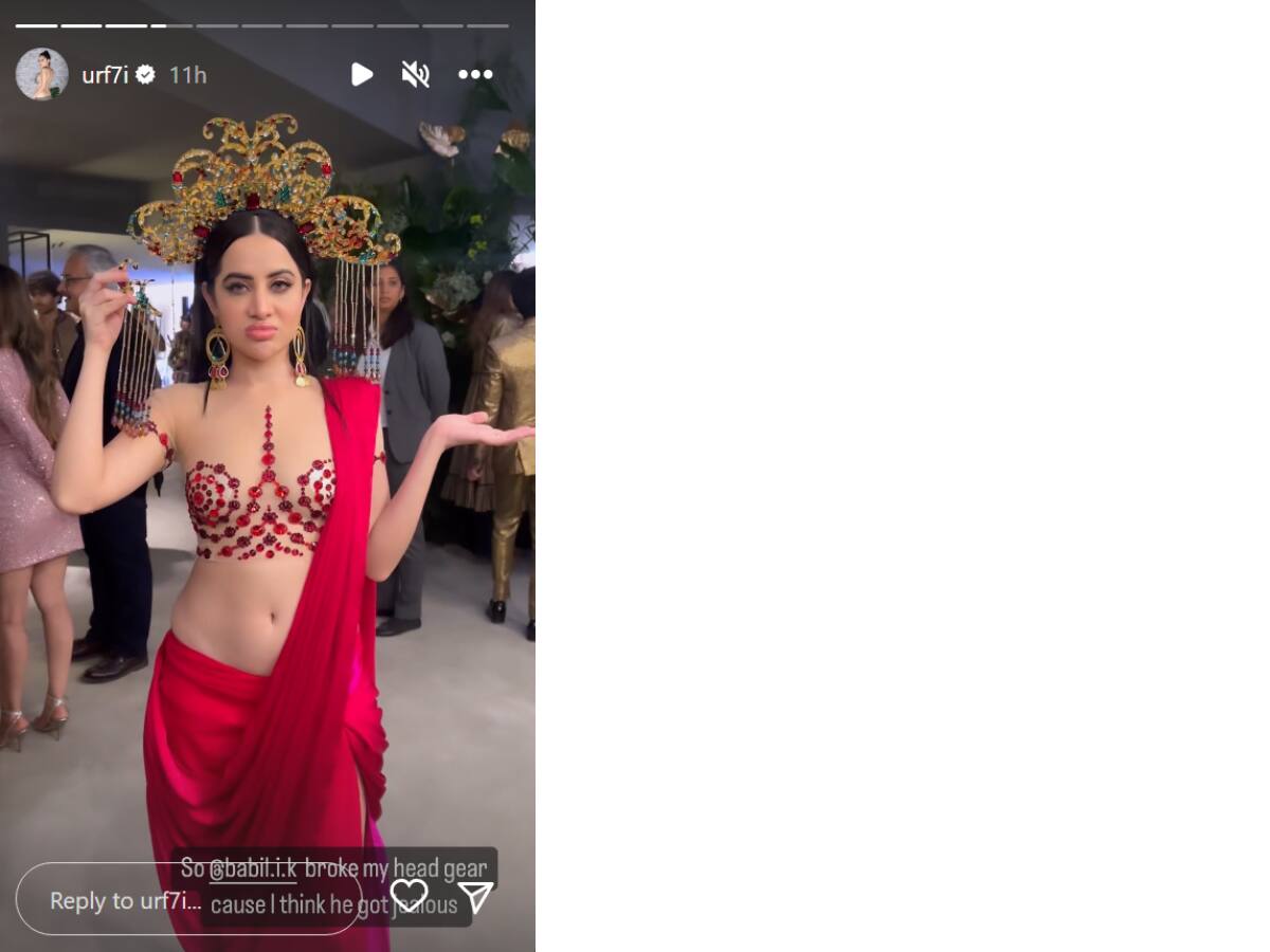 Uorfi Javed Says Babil Khan Broke Her Head Gear At Abu Jani Sandeep Khosla's Party: 'I Think He Got Jealous.