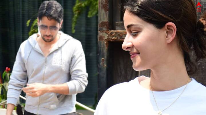 Ananya Pandey & Sidharth Malhotra: সিদ্ধার্থ মলহোত্রার সঙ্গে অনন্যা পান্ডেের একরাশ ছবি প্রকাশ্যে। শ্যুটিংয়ের মাঝে গাড়ি থেকে নামতেই ছবি উঠল পরপর।