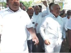 'Karnataka CM Was Lying...': Siddaramaiah During Congress Protest Demanding Arrest Of BJP MLA Maadal