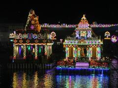 Tirumala : తిరుమల సాలకట్ల తెప్పోత్సవాలు, భక్తులకు రుక్మిణీకృష్ణుల అభయం