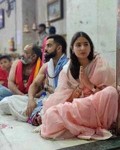 Anushka ने पति विराट संग किए महाकाल के दर्शन, माथे पर चंदन और पिंक साड़ी पहने बाबा की भक्ति में लीन नजर आईं एक्ट्रेस