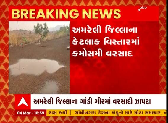 Gujarat Rain : અમરેલી જિલ્લાના કેટલાક વિસ્તારમાં વરસાદ શરૂ, જુઓ અહેવાલ