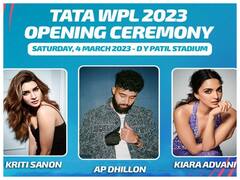 WPL 2023 Opening Ceremony: वीमेंस प्रीमियर लीग की ओपनिंग सेरेमनी में कृति-कियारा का जलवा, देखें खूबसूरत तस्वीरें
