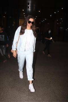 Oscar 2023 की प्रेजेंटर बनने के बाद एयरपोर्ट पर स्पॉट हुईं Deepika Padukone, कूल डेनिम जैकेट-जींस में लगीं स्टनिंग