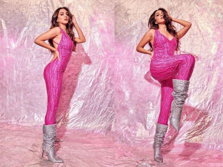 Kiara Advani Pink Dress Photos: कियारा आडवाणी यूं तो हर लुक में खूबसूरत लगती हैं. लेकिन हाल ही में उन्होनें पिंक कलर के जंपसूट में तस्वीरें शेयर की हैं जिसमें वह हद से ज्यादा अच्छी लग रही हैं.