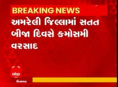 Amreli Rain : અમરેલીમાં સતત બીજા દિવસે કમોસમી વરસાદ, જુઓ અહેવાલ