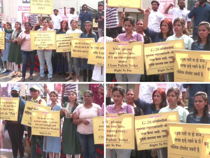 The Nagpur Citizen's Forum staged a protest on Sunday demanding to increase the number of clean and safe public toilets for women. Here is a look at what happened.
