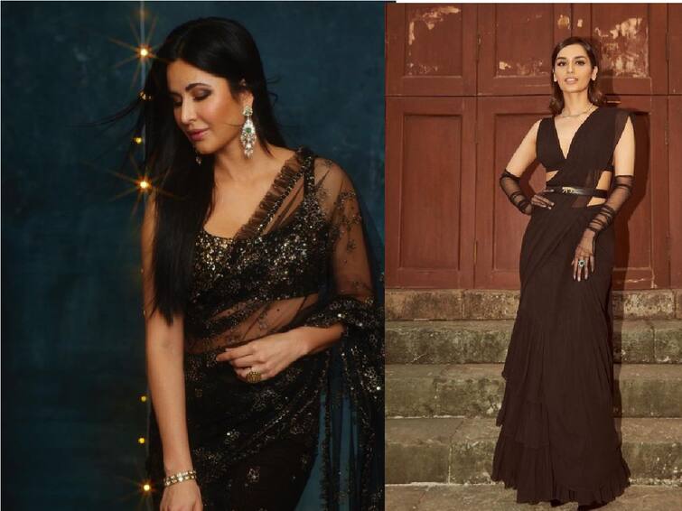 Black Never Goes Off Trend: Take A Look At These B-Town Divas Slaying In Black Saree Black Never Goes Off Trend: Take A Look At These B-Town Divas Slaying In Black Saree