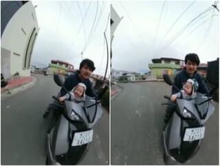 Video: स्कूटी पर पापा के साथ राइड के मजे लेती नजर आई छोटी बच्ची, दिल जीत रहा वीडियो