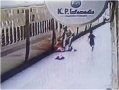 चलती ट्रेन से महिला ने की उतरने की कोशिश, जीआरपी जवान ने बचाई मां और बेटे की जान