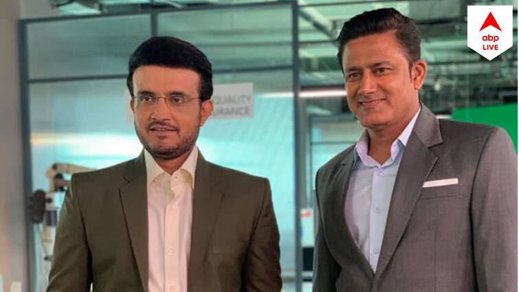 ABP Exclusive: Sourav Ganguly and Anil Kumble share screen at a promotional shoot at Mumbai Sourav-Kumble: এক ফ্রেমে সৌরভ-কুম্বলে, মুম্বইয়ে কি করছেন দুই কিংবদন্তি?