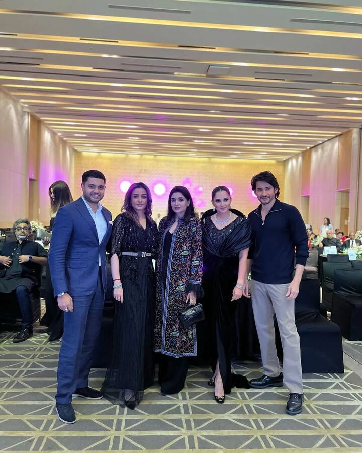 Mahesh Babu shared a picture sharing the frame with the tennis icon and wrote, 