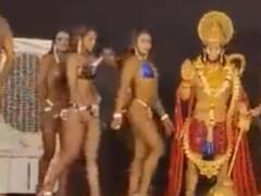 बजरंग बली की प्रतिमा के सामने महिला बॉडी बिल्डर्स ने बिकिनी में दिए पोज, अखिलेश यादव ने BJP पर उठाए सवाल