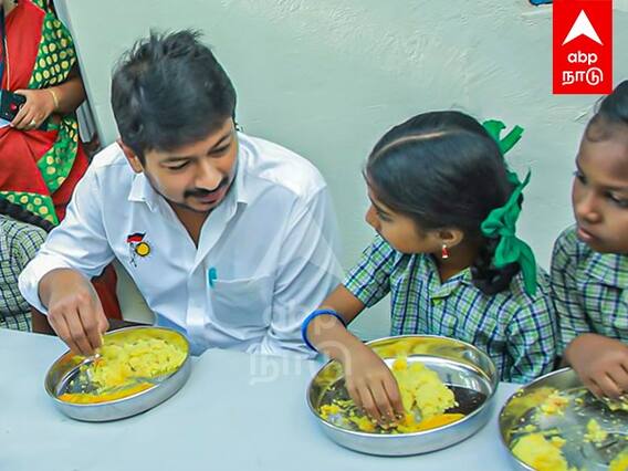 Udhayanidhi Inspection: ”நல்லா படிக்கிறியா..?” காலை உணவு திட்டம்..உணவருந்திய அன்பில், உதயநிதி