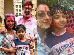 Rupali Ganguly Pics: होली पर पति और बेटे के साथ ‘अनुपमा’ ने मचाया धमाल, बोलीं- ‘ डिजाइनर नहीं पुराने कपड़ों वाली होली है’