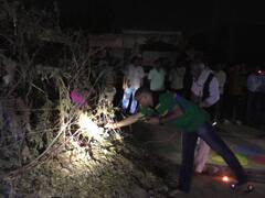 भरतपुर की पुलिस लाइन में दहन की गई होलिका, आईजी गौरव श्रीवास्तव ने दिया लोगों को ये संदेश