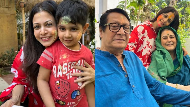 Koel Mallick shares her holi special photos Koel Mallick: পরিবারের সঙ্গে রঙের খেলায় মাতলেন কোয়েল, শেয়ার করলেন বিশেষ বার্তা