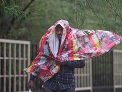 होली से पहले मौसम ने ली अंगडाई, तेज हवा के साथ बारिश और ओले गिरे