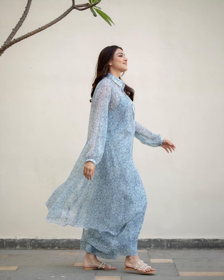 గౌతమ్ కిచ్లుని పెళ్లి చేసుకున్న తర్వాత పూర్తిగా ఫ్యామిలీకి టైమ్ కేటాయించింది.  Image Credit: Kajal Aggarwal/ Instagram