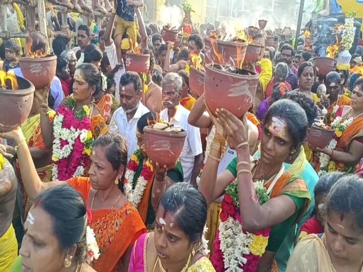 dindigul Natham Mariyamman Temple Masi Perundruvizha started with flag hoisting on 20th of last month TNN நத்தம் மாரியம்மன் கோவில் மாசி பெருந்திருவிழா - நேர்த்திக்கடன் செலுத்திய பக்தர்கள்