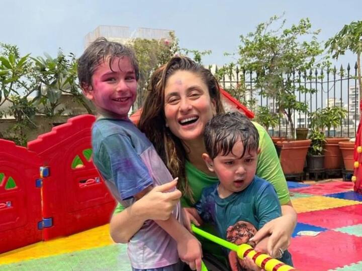 Kareena Kapoor Holi 2023: प्रत्येकजण होळीचा सण साजरा करत आहे. दरम्यान, बॉलिवूड अभिनेत्री करीना कपूर खानने आपल्या कुटुंबासोबत होळी साजरी केली आहे.