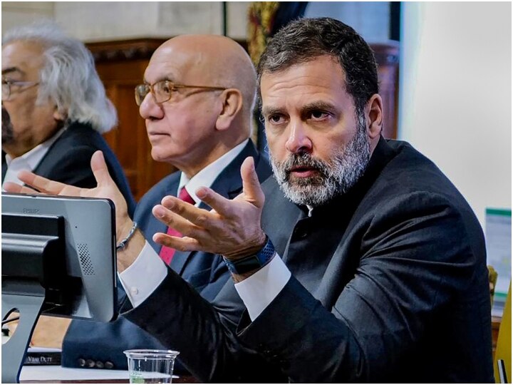 BJP Slams Rahul Gandhi For His Comment On RSS And Democracy Europe And  America's Intervention In India, Congress Replied Back | Rahul Gandhi  London Visit: 'भारत में यूरोप-अमेरिका के हस्तक्षेप की मांग