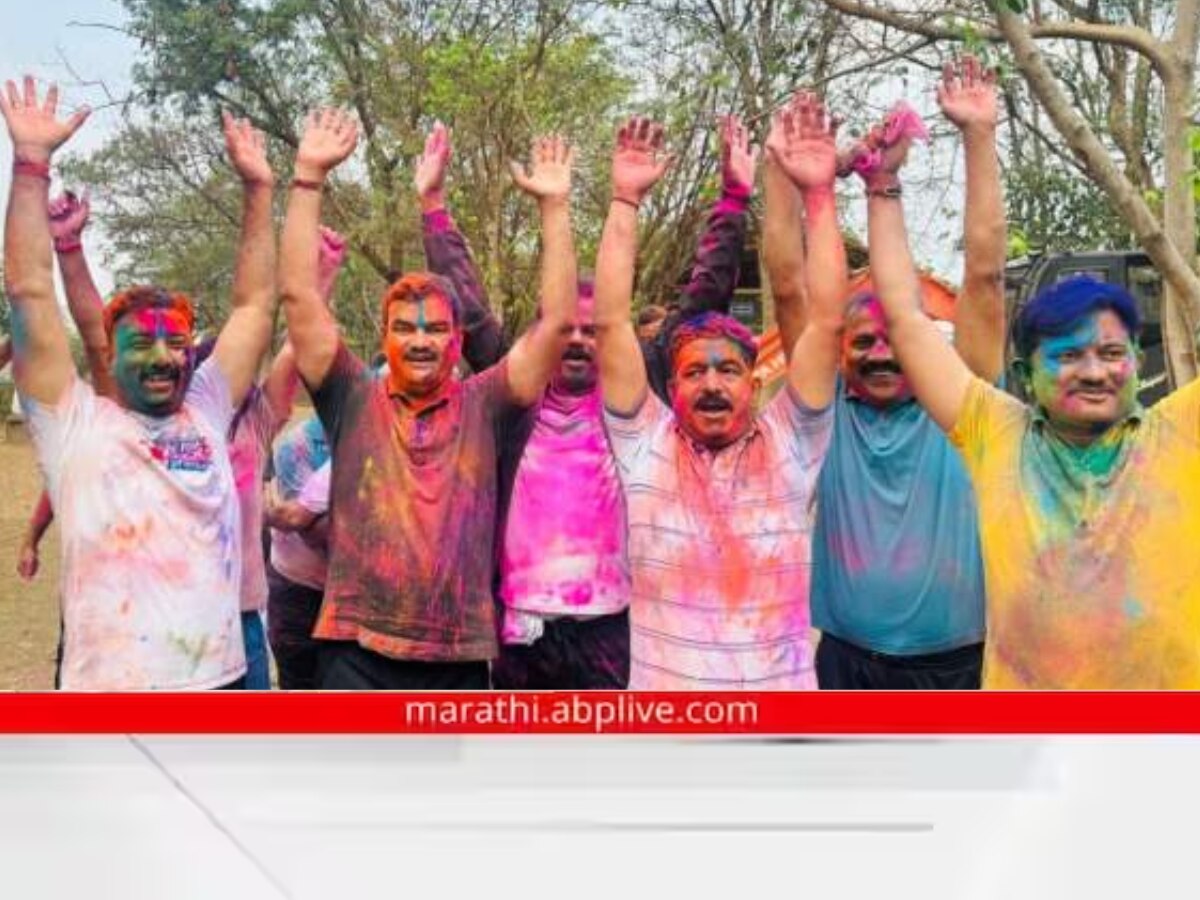 Bjp Mla Bhimrao Tapkir And Nationalist Mla Dattatray Bharne Holi ...