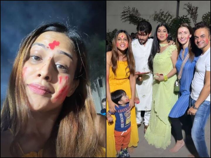 Holi 2023 Nia Sharma Devoleena Bhattacharjee Shrenu Parikh holika dahan celebration Holi 2023: निया शर्मा से लेकर देवोलीना भट्टाचार्जी तक, टीवी सितारों ने होलिका दहन को ऐसे किया सेलिब्रेट, देखें झलकियां