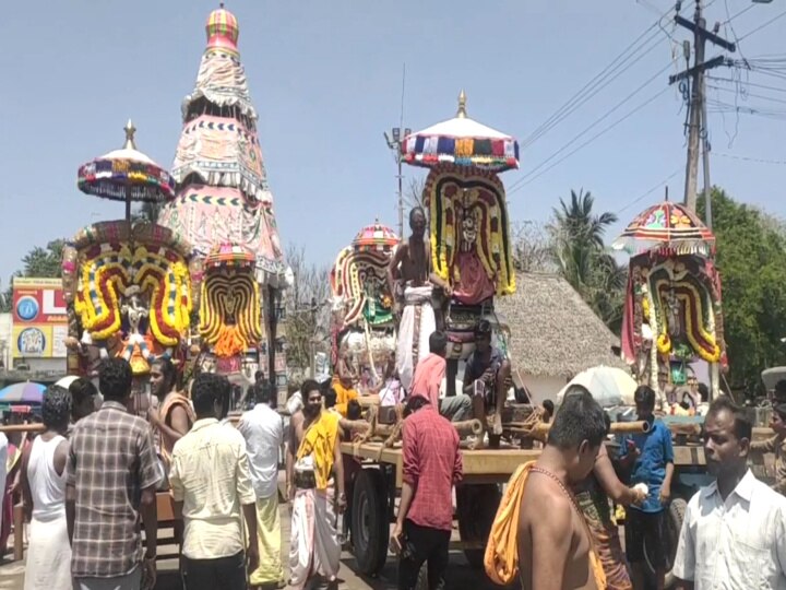 திருமண வரம் தரும் திருமணஞ்சேரி கோயில் மாசி மக தீர்த்தவாரி -  திரளான பக்தர்கள் சாமி தரிசனம்