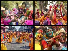 Dol Purnima 2023: Holi And Basant Utsav Celebrations Take Over West Bengal And Tripura, Streets Drenched In Colours