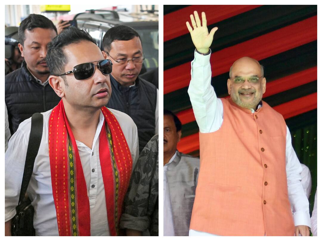 Tripura: Amit Shah Meets Tipra Motha Chief Pradyot Debbarma Amid Speculations Of Joining BJP Alliance Tripura: Amit Shah Meets Tipra Motha Chief Pradyot Debbarma Amid Speculations Of Joining BJP Alliance