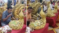 Grand Lunch in a Marriage | అంబానీ ఇంట్లో కూడా.. ఇలాంటి విందు ఏర్పాట్లు చేయరేమో..! | ABP Desam