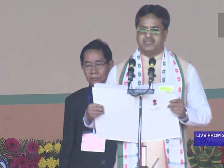 Manik Saha Takes Oath As Tripura CM For 2nd Time In Presence of PM Modi, Shah Tripura CM Manik Saha: త్రిపుర ముఖ్యమంత్రిగా మాణిక్ సాహా ప్రమాణ స్వీకారం , ప్రధాని మోదీకి కృతజ్ఞతలు