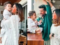 Kishwer Merchant Holi Pics: होली पर किश्वर मर्चेंट ने की बेटे के साथ ट्विनिंग, तस्वीरों में दिखीं मां-बेटे की क्यूट बॉन्डिंग