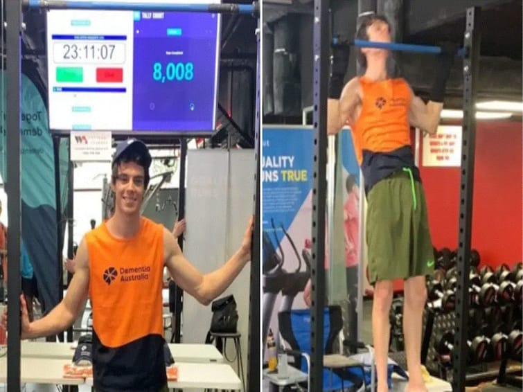 Man born without right leg performs 2,721 pull ups in attempt to break  Guinness World Record