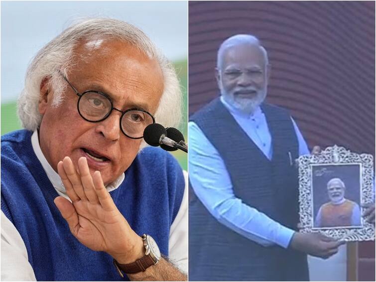 'Height Of Self-Obsession': Jairam Ramesh Taunts PM Modi Over Lap Of Honour At Motera Stadium 'Gifted Narendra Modi's Photo To Narendra Modi At Narendra Modi Stadium': Congress Taunts PM