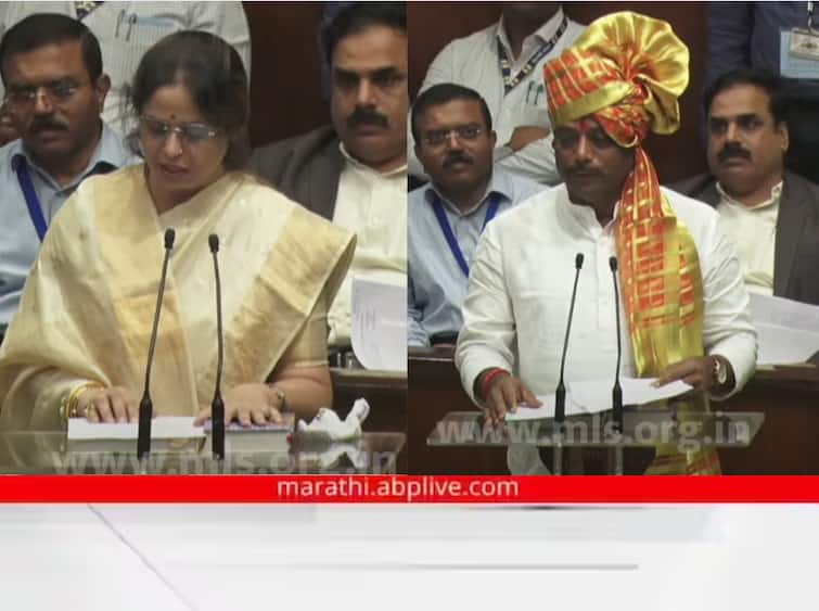 Pune bypoll Oath program: Dhangekar took oath by putting his mother’s name before his name;  Newly elected MLAs of Kasba-Chinchwad take oath in the Legislative Assembly