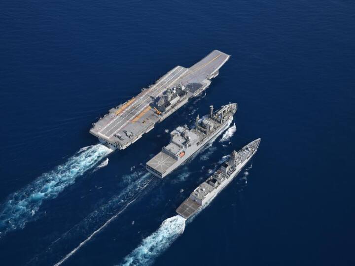 The overall exercise construct included coastal defence exercise 'Sea Vigil' and the amphibious exercise AMPHEX. Together, these exercises also witnessed significant participation from the Indian Army, the Indian Air Force and the Coast Guard. (Image Source: Twitter | @ANI)