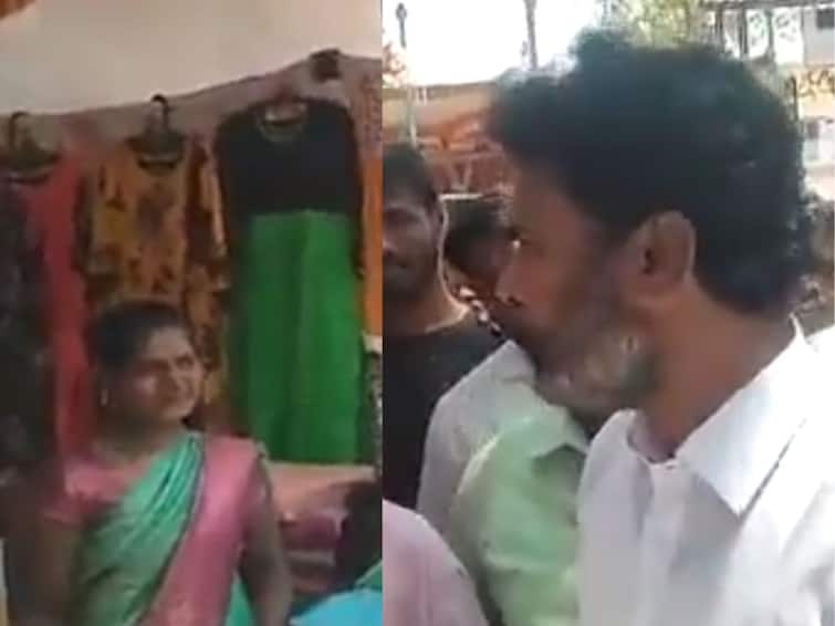 Karnataka BJP MP Muniswamy courts controversy for berating woman for not wearing bindi బొట్టెందుకు పెట్టుకోలేదు, కామన్ సెన్స్ లేదా?  మహిళా వ్యాపారిపై బీజేపీ ఎంపీ ఆగ్రహం  - వైరల్ వీడియో